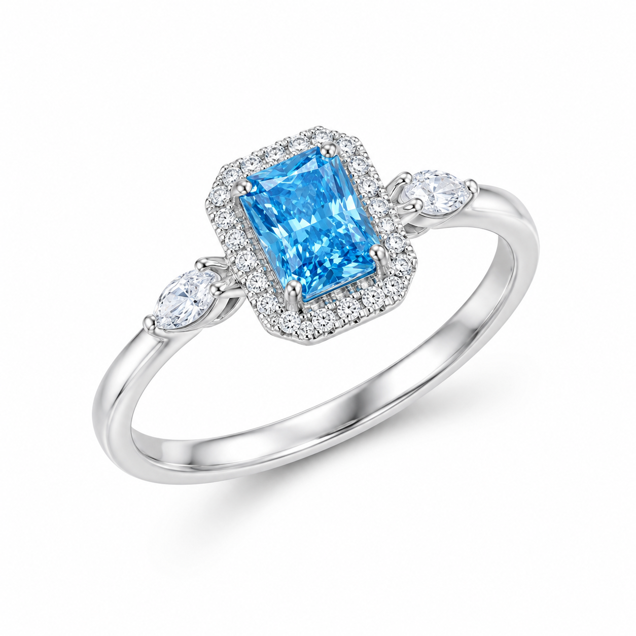 0.72-Carat Lab-Grown Diamond Ring, 950 Platinum