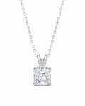 3.6‑Carat Princess‑Cut Sugar‑Shaped Diamond Pendant Necklace, PT950 Platinum