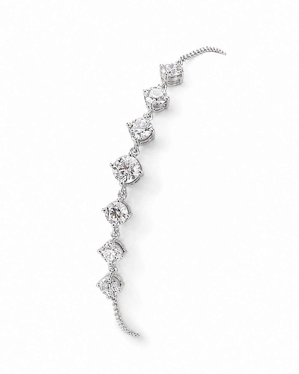 1.98‑Carat Lab‑Grown Diamond Bracelet, PT950 Platinum Chain