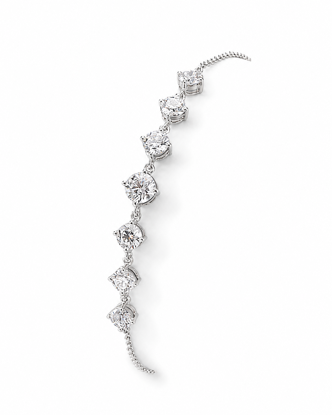 1.98‑Carat Lab‑Grown Diamond Bracelet, PT950 Platinum Chain