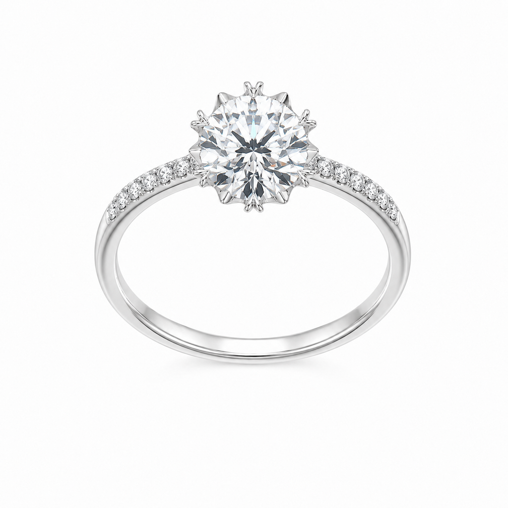 1-Carat Lab-Grown Diamond Pendant Necklace, 950 Platinum