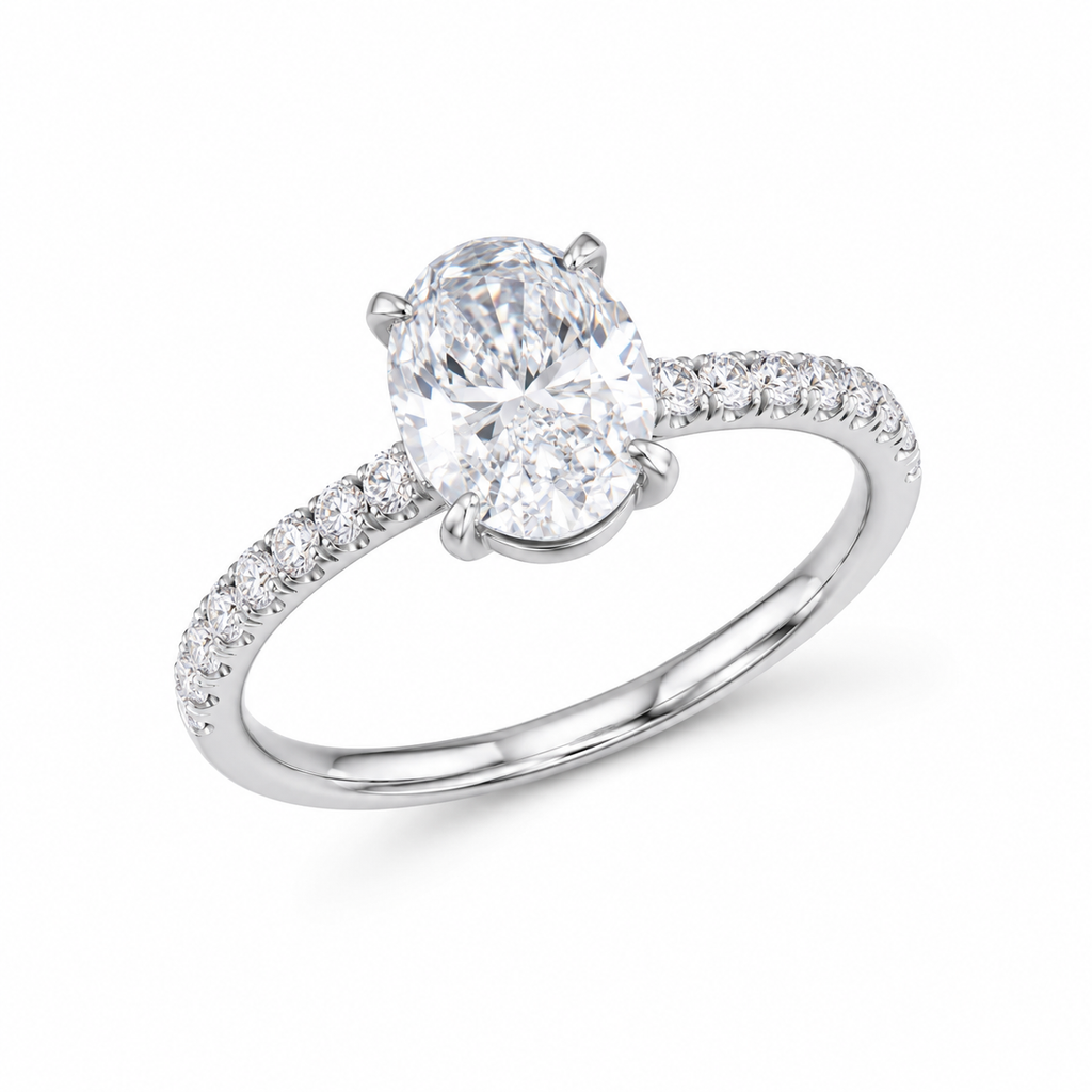 2.32‑Carat Oval‑Cut Diamond Solitaire Ring, PT950 Platinum Band