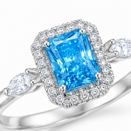 0.72-Carat Lab-Grown Diamond Ring, 950 Platinum