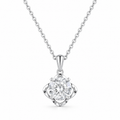 1‑Carat Lab‑Grown Diamond Pendant Necklace, PT950 Platinum