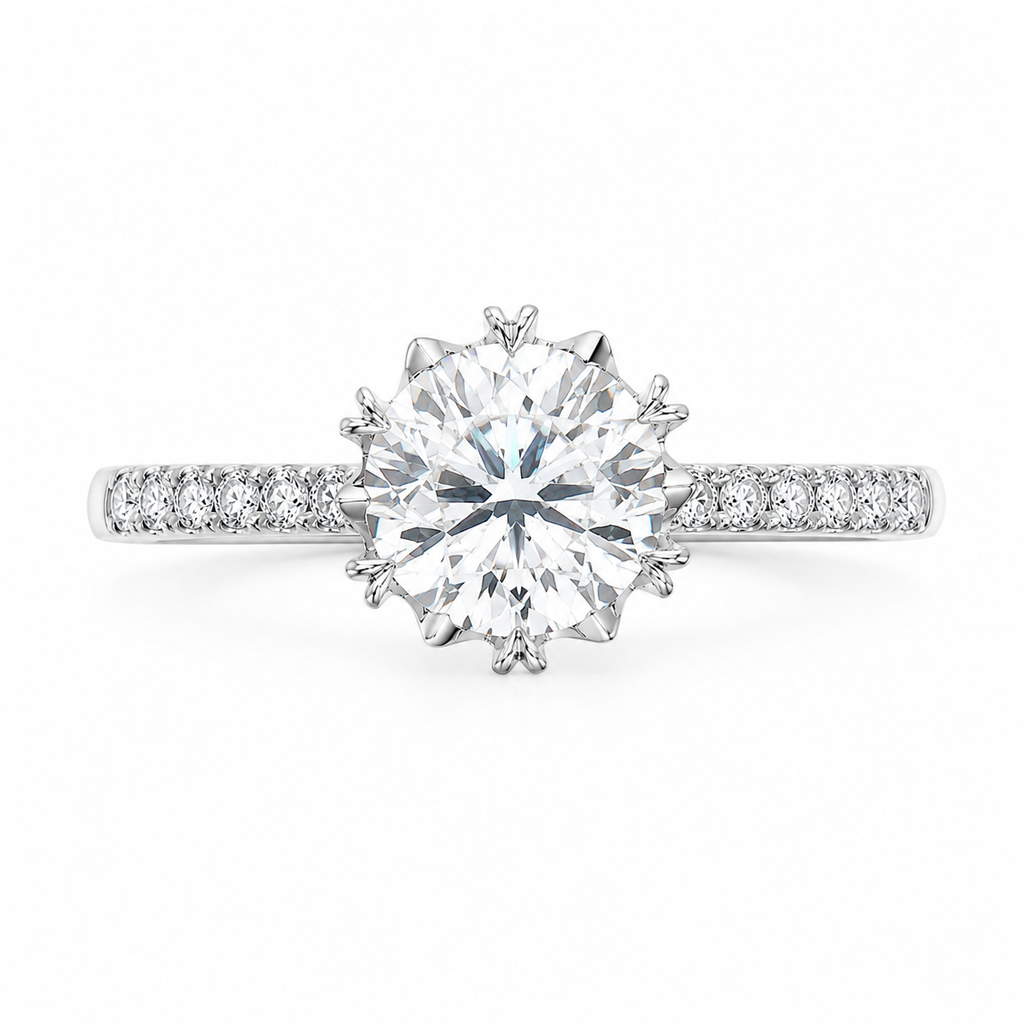 1-Carat Lab-Grown Diamond Pendant Necklace, 950 Platinum
