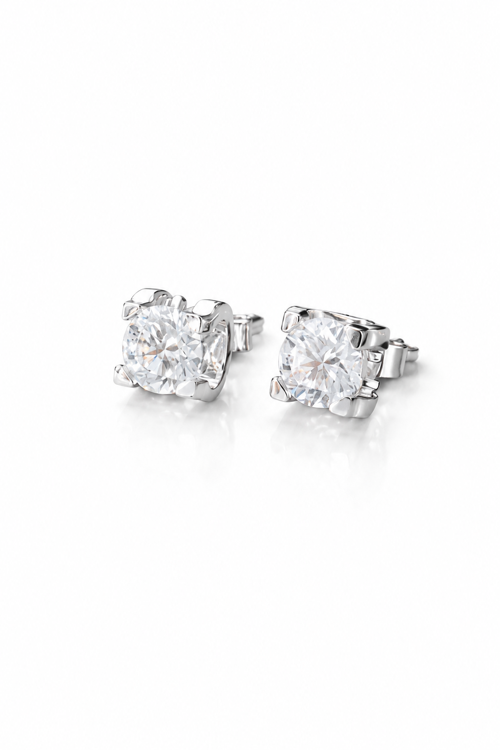 2.13‑Carat Lab‑Grown Diamond Necklace & Stud Earrings Set, PT950 Platinum