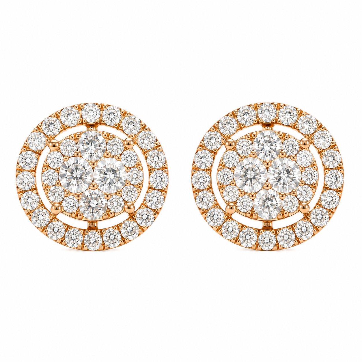 2.75-Carat Lab-Grown Diamond Jewelry Set, 18K Yellow Gold