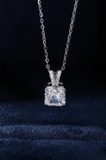 CF26-N004 | Cushion Brilliant Pendant | Heavy Pavé V-Bail & 4-Prong Setting