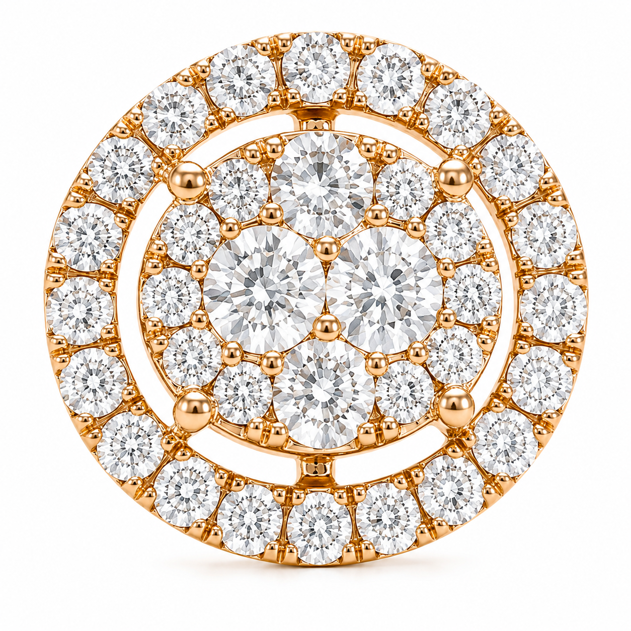 2.75-Carat Lab-Grown Diamond Jewelry Set, 18K Yellow Gold