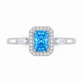 0.72-Carat Lab-Grown Diamond Ring, 950 Platinum