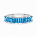 1.1-Carat Diamond Eternity Ring, PT950 Platinum Band