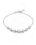 1.98‑Carat Lab‑Grown Diamond Bracelet, PT950 Platinum Chain