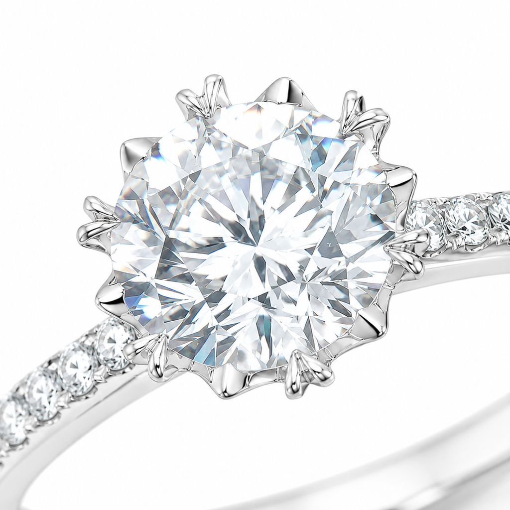1-Carat Lab-Grown Diamond Pendant Necklace, 950 Platinum