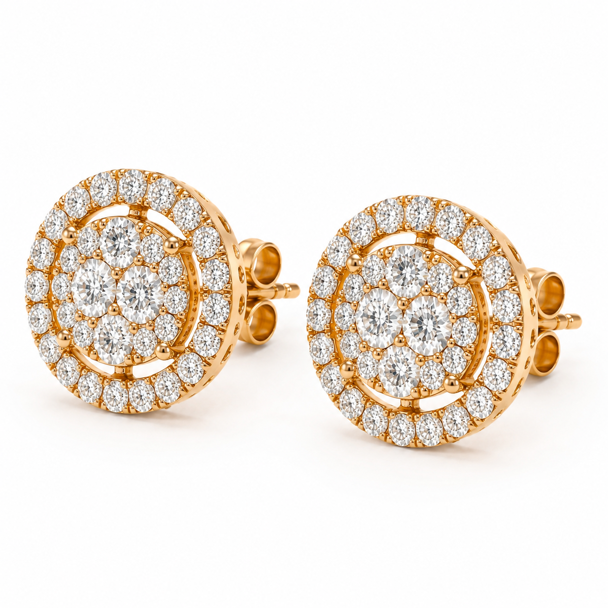 2.75-Carat Lab-Grown Diamond Jewelry Set, 18K Yellow Gold