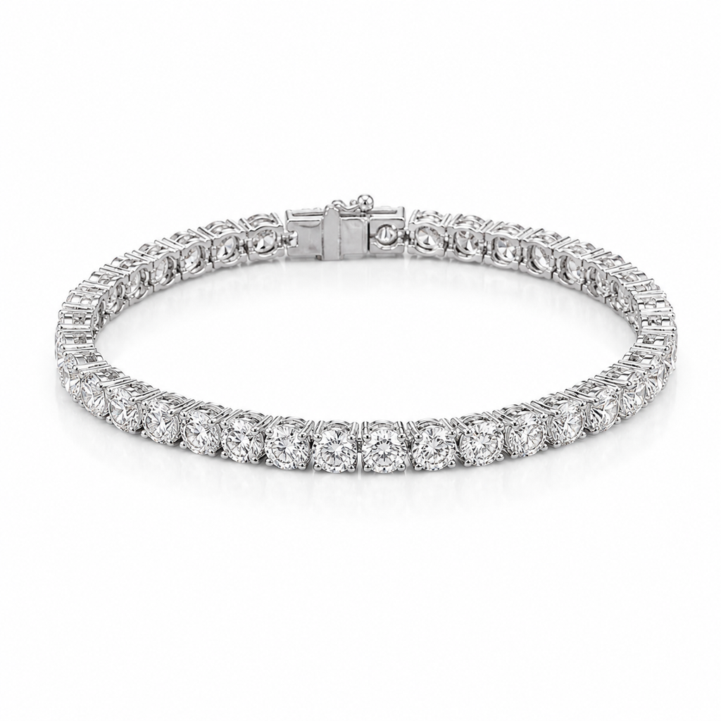9.7‑Carat Total Tennis Bracelet, PT950 Platinum