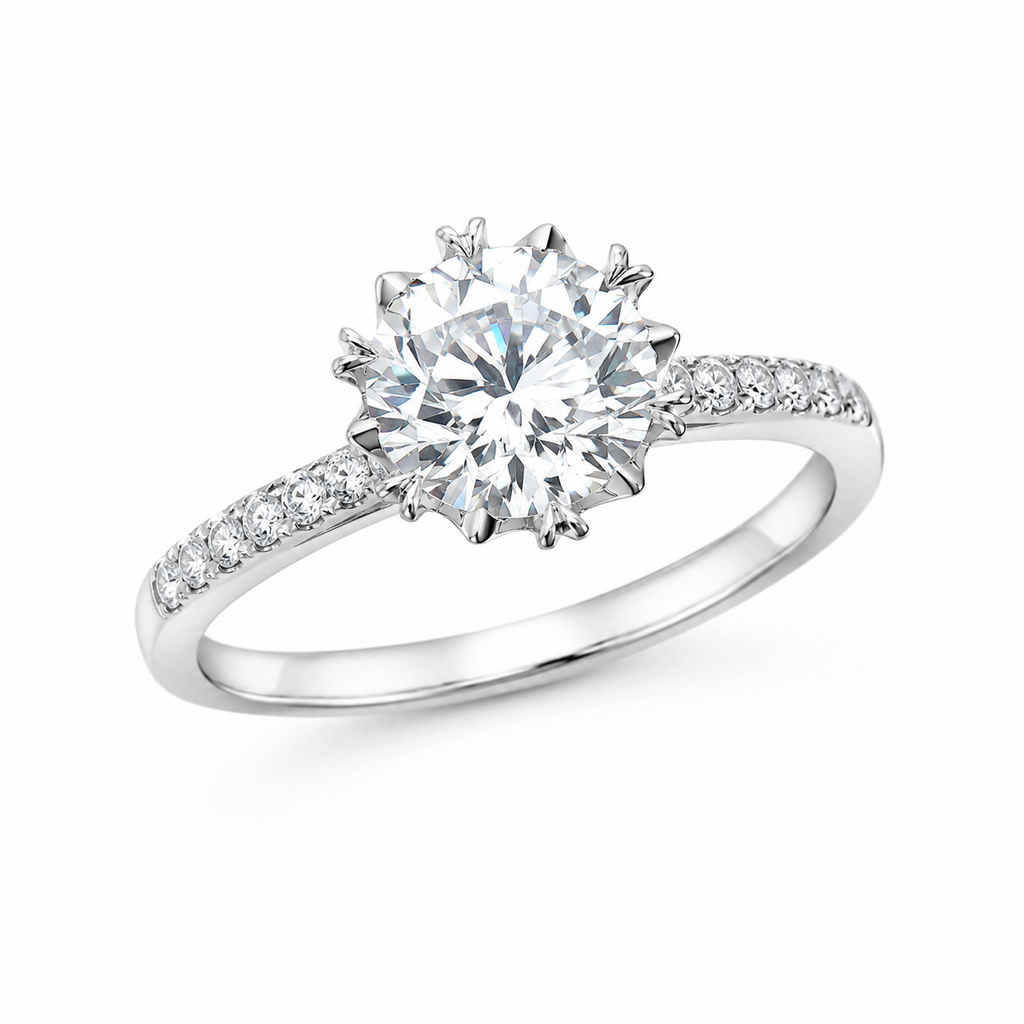 1-Carat Lab-Grown Diamond Pendant Necklace, 950 Platinum