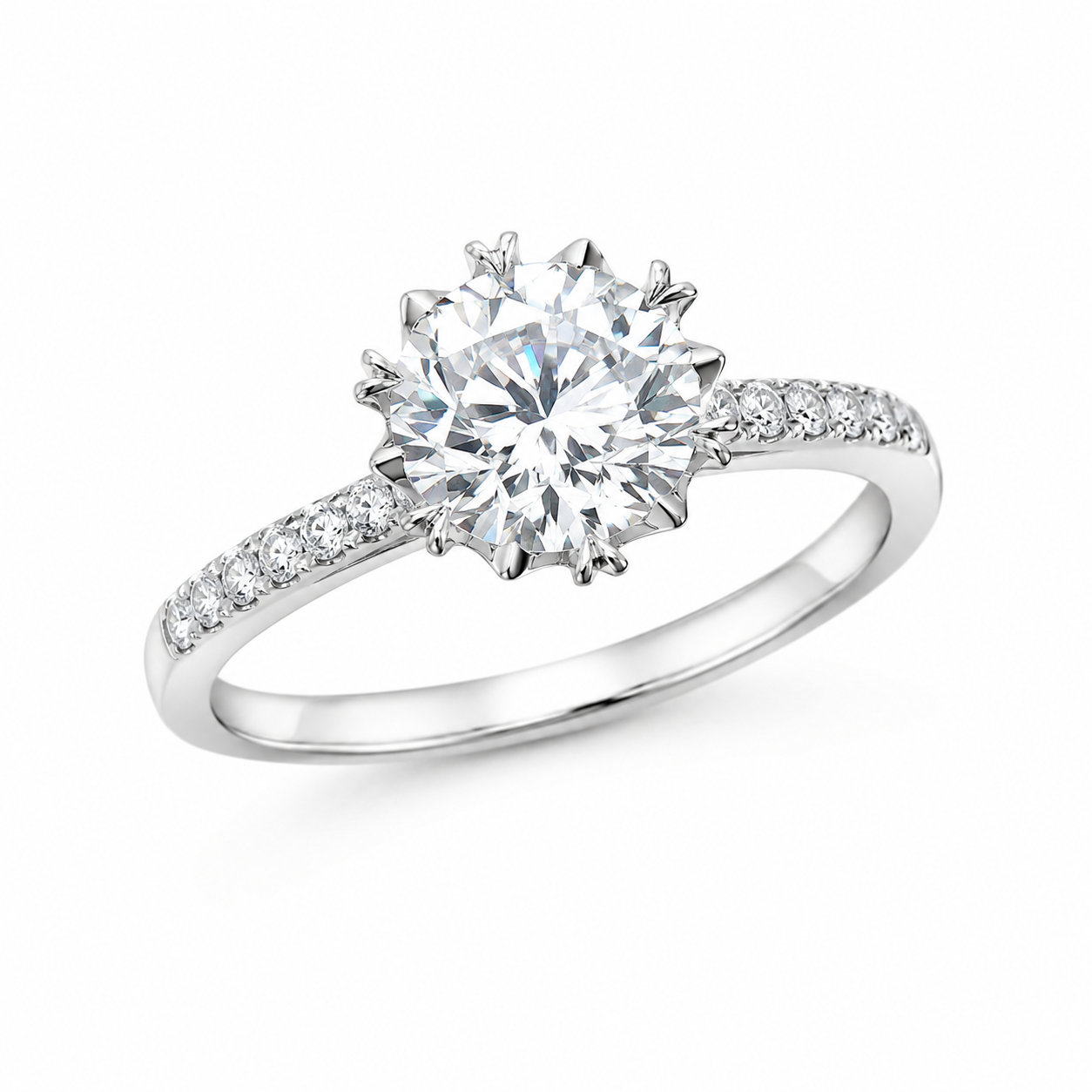 1-Carat Lab-Grown Diamond Pendant Necklace, 950 Platinum