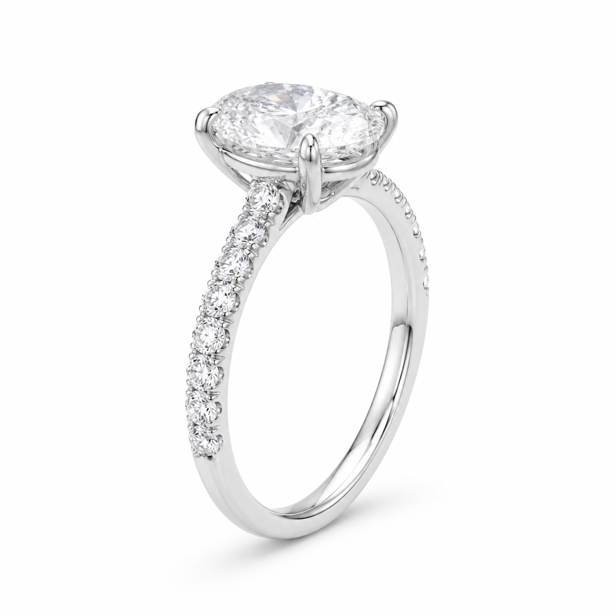 2.32‑Carat Oval‑Cut Diamond Solitaire Ring, PT950 Platinum Band
