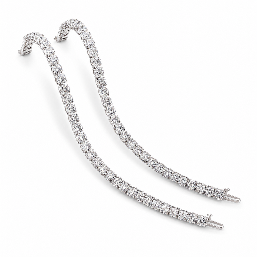 9.7‑Carat Total Tennis Bracelet, PT950 Platinum