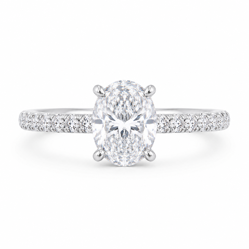 2.32‑Carat Oval‑Cut Diamond Solitaire Ring, PT950 Platinum Band