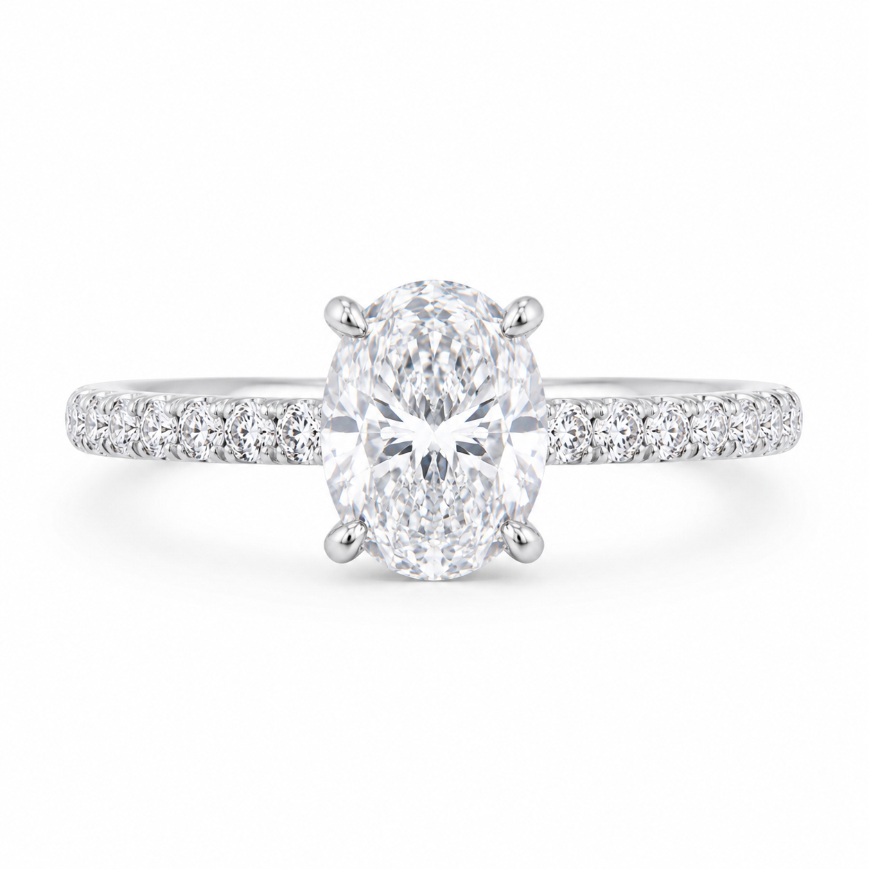 2.32‑Carat Oval‑Cut Diamond Solitaire Ring, PT950 Platinum Band