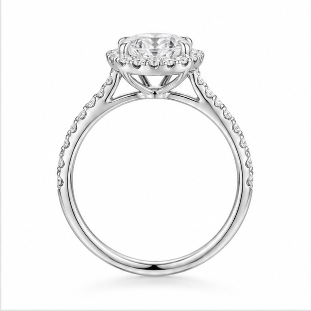 1.25‑Carat Oval Diamond Solitaire Ring, PT950 Platinum Band